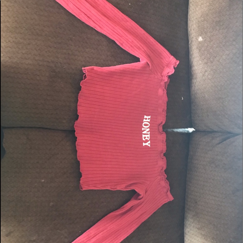 Long sleeve crop top